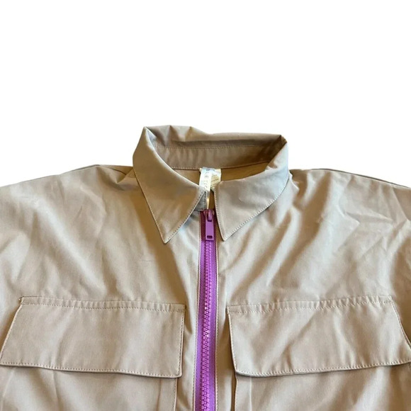 Fabletics Harmony Zip-Down Romper Shorts Cargo Safari w/ Belt Size XS Women's - Picture 3 of 12